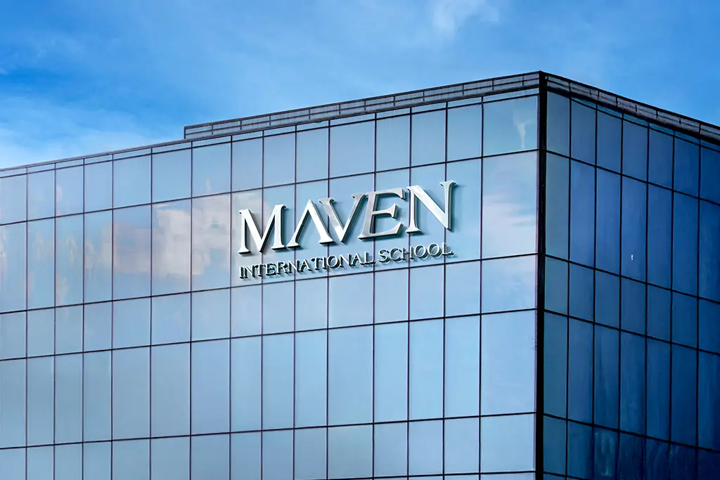 Maven International School branding and visual content portfolio work
